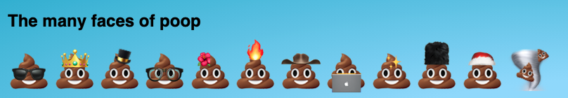 Example of combined emojis